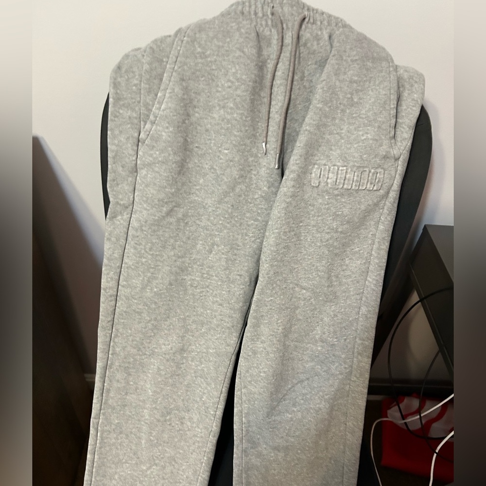 Gray Puma Jogger Sweatpants